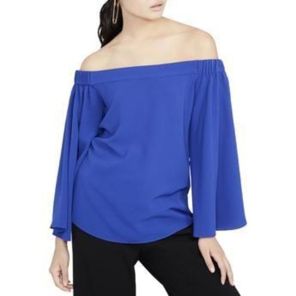 Rachel Roy Cobalt Blue Off  Shoulder XS - Picture 1 of 6